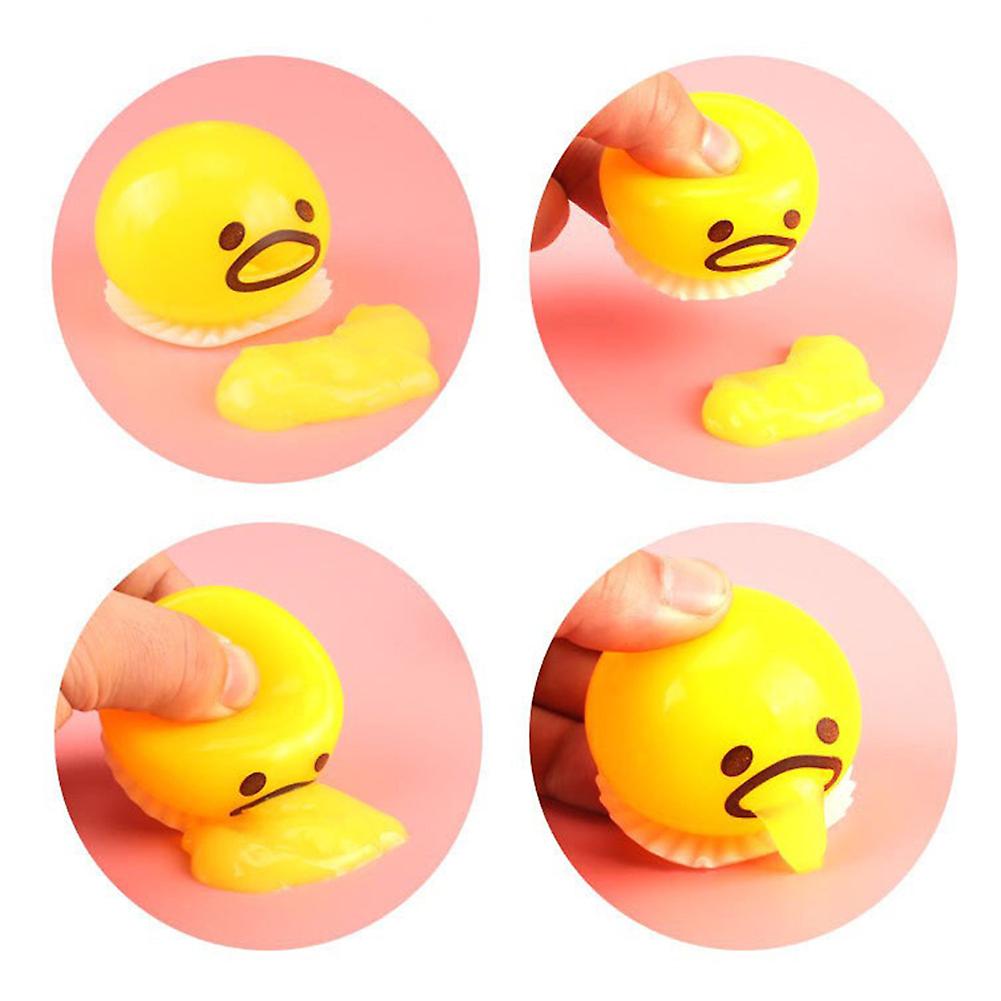 Egg Yolk Decompression Toy Release Stress Relieve Anxiety Soft Gadgets Toy For Children Yellow