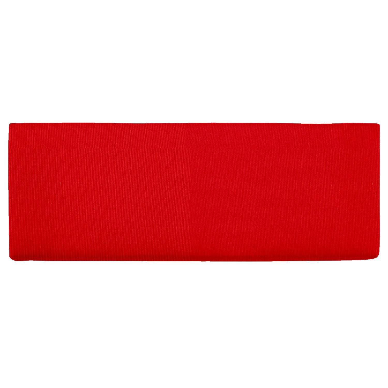 Sunbrella Canvas Jockey Red Large Outdoor Replacement Bench Cushion W/ Knife Edge By Signature