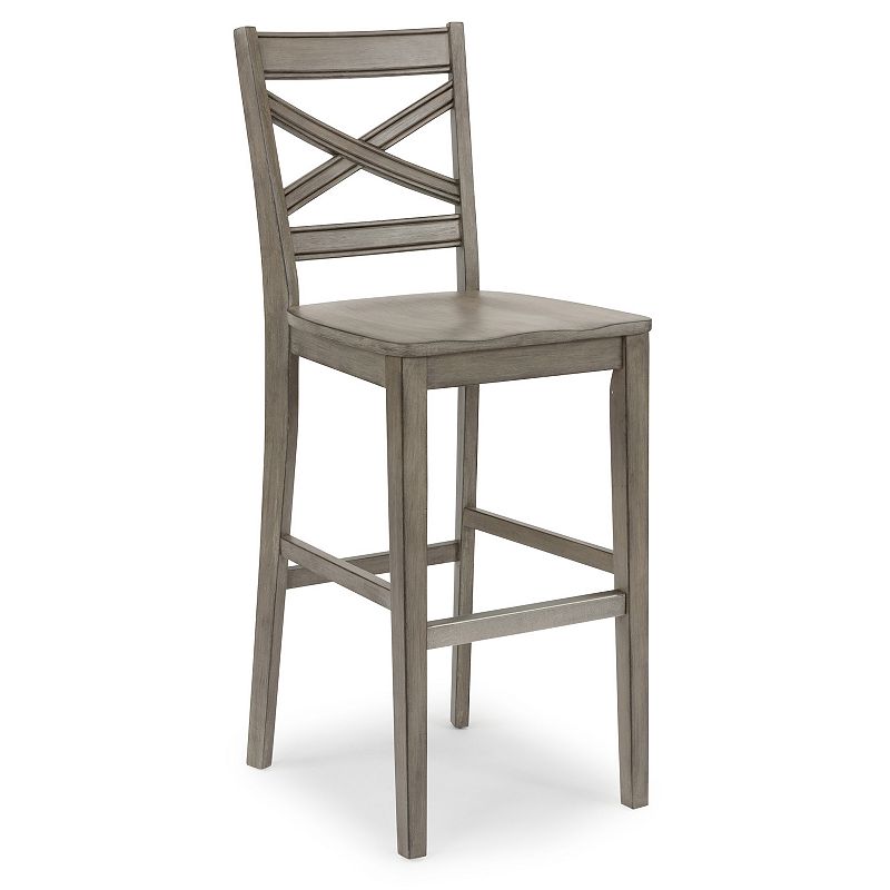 homestyles Mountain Lodge X-Back Frame Bar Stool