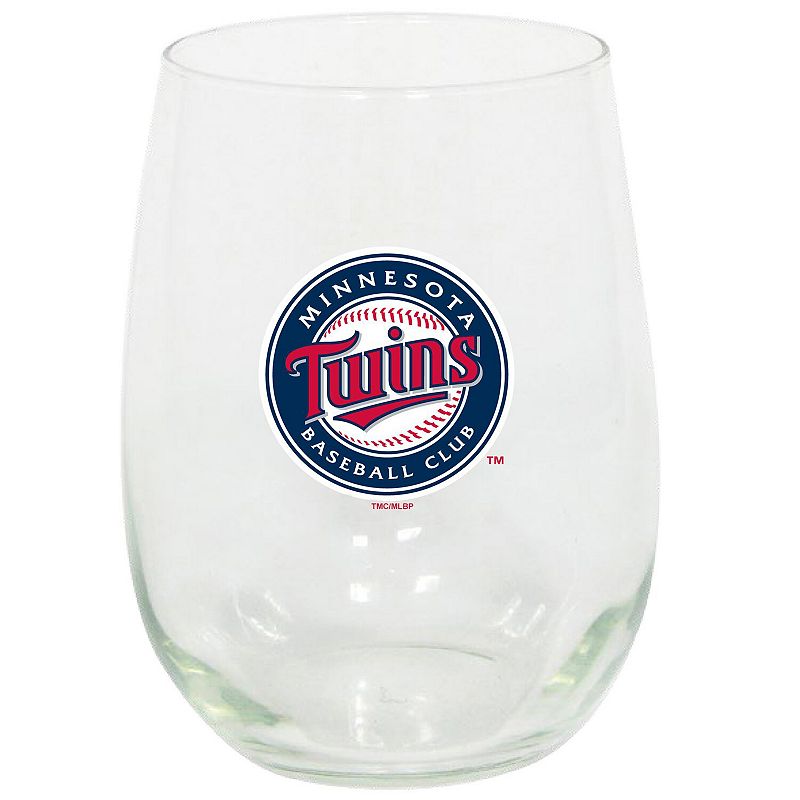 Minnesota Twins 15oz. Stemless Wine Glass