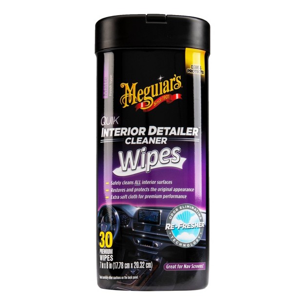 Meguiars 30ct Interior Detailer Wipes