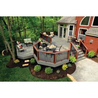 TimberTech Composite Terrain 54 in. x 6 in. x 1 ft. Grooved Silver Maple Composite Sample (Actual: 0.94 in. x 5.36 in. x 1 ft.) SAMP-TC12SM