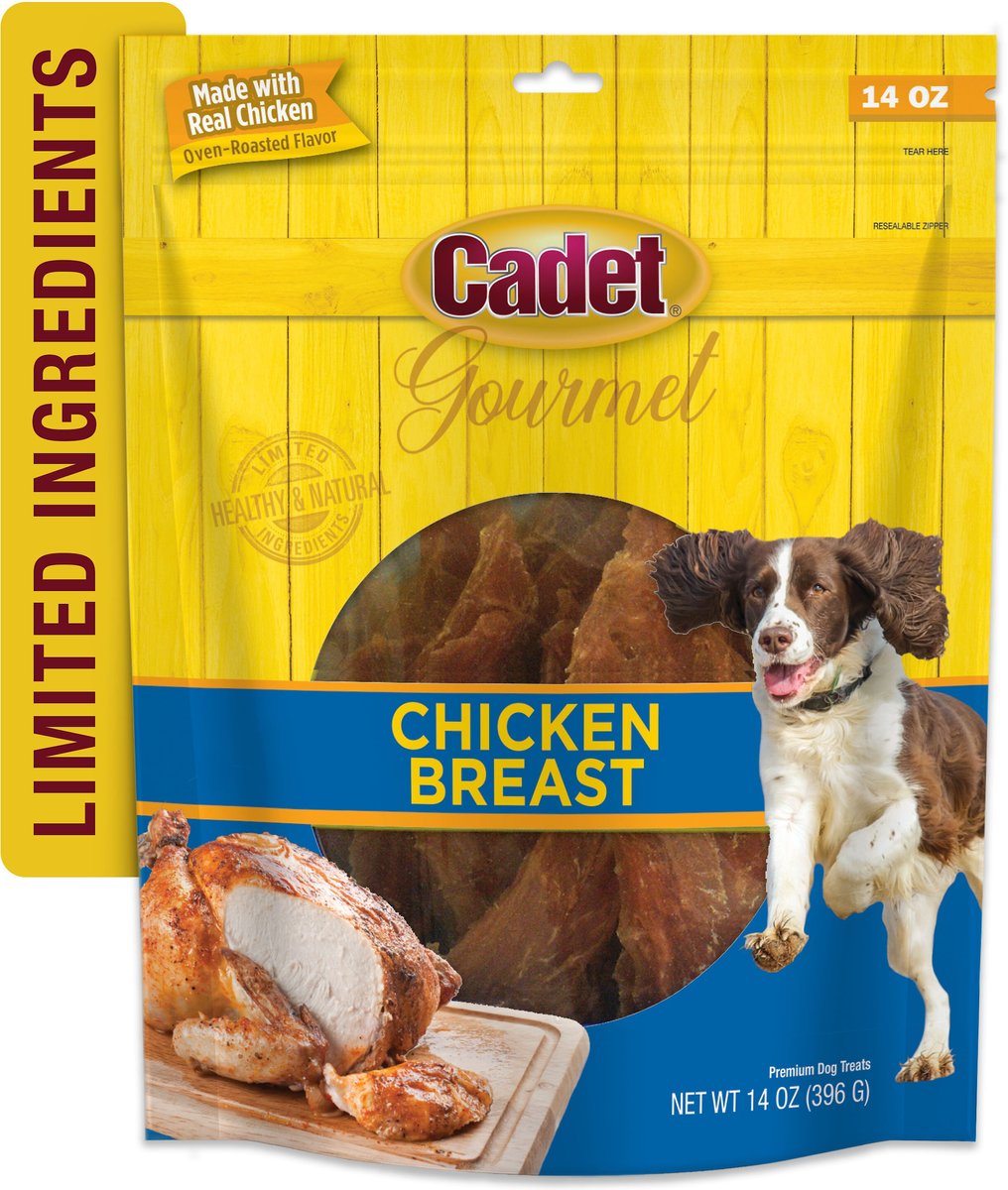 Cadet Gourmet Chicken Breast Dog Treats， 14-oz bag