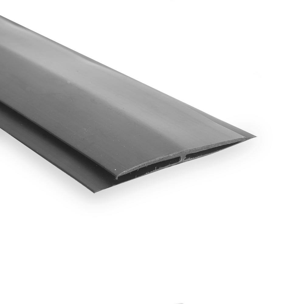 G-Floor 25 ft. Length Slate Grey Mat Center Trim GFCENTER25SG