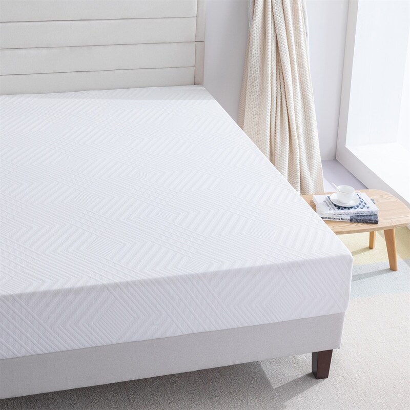 Memory Foam Mattress  10 inch Gel Memory Foam Mattress for a Cool Sleep  Bed in a Box  Green Tea Infused