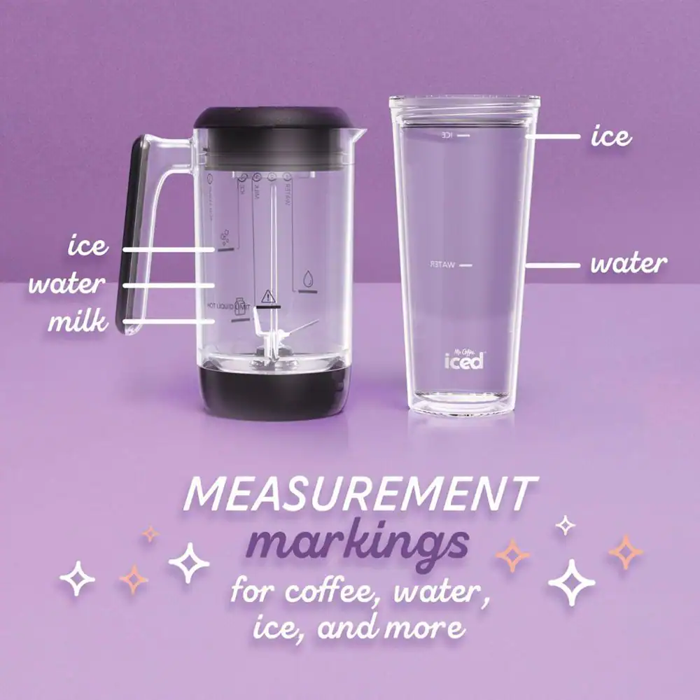 Mr. Coffee 2- Cup Single-Serve Iced and Hot Coffee Maker And Blender With 2 Tumblers