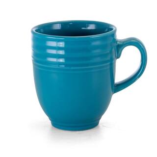 GIBSON HOME Plaza Cafe 15oz Mug Set in Turquoise Set of 8 986105036M