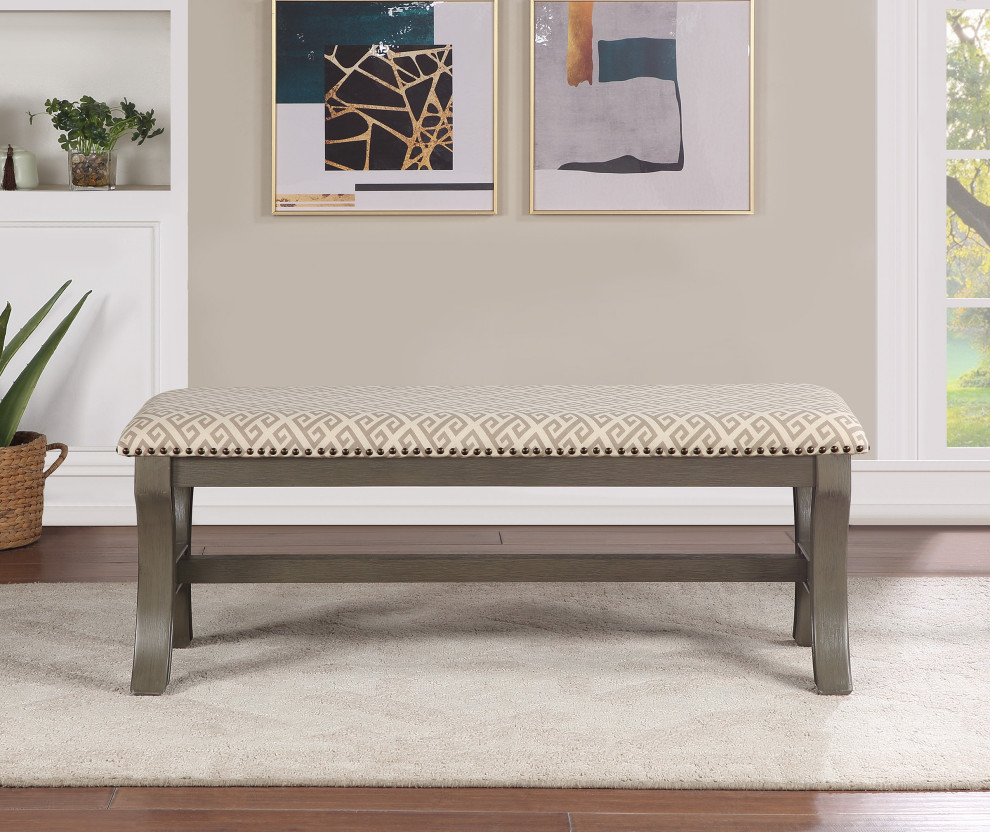 Monaco 48 quotBench   Transitional   Upholstered Benches   by Office Star Products  Houzz