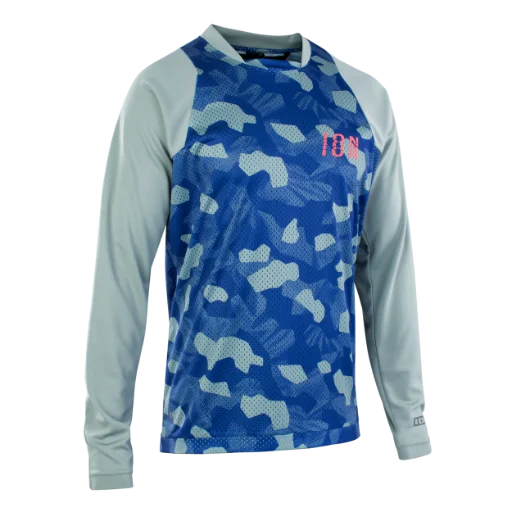 ION Scrub Long Sleeve MTB Jersey - Tidal Green - 2022