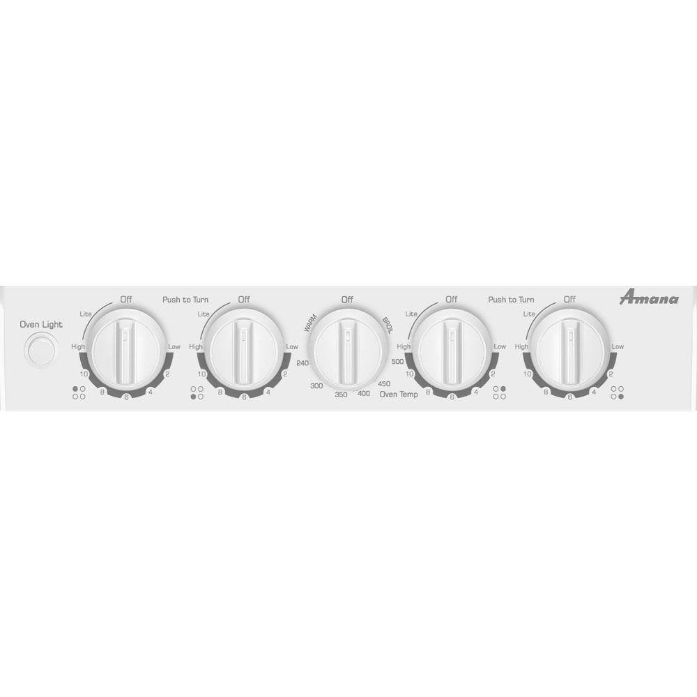 Amana 20 in. 2.6 cu. ft. Gas Range in White AGG222VDW