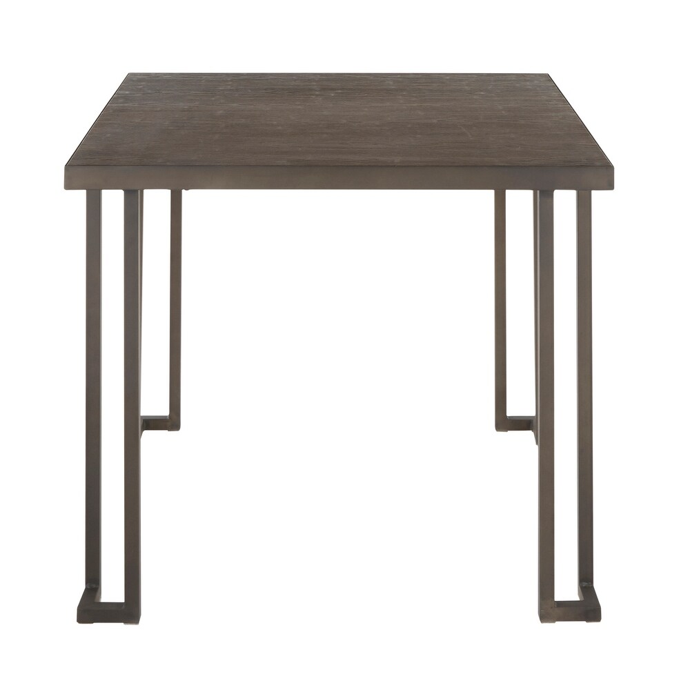 Carbon Loft Arturio Industrial Wood   Metal Dinette Table