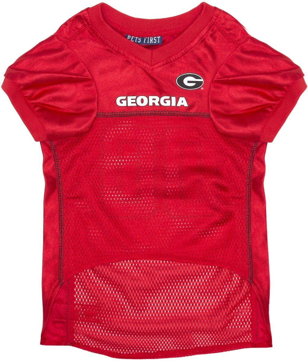 Pets First NCAA Dog and Cat Jersey， Georgia Bulldogs