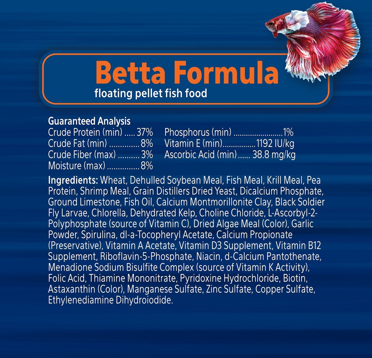 Aqueon PRO Betta Formula Fish Food， 1.4-oz jar