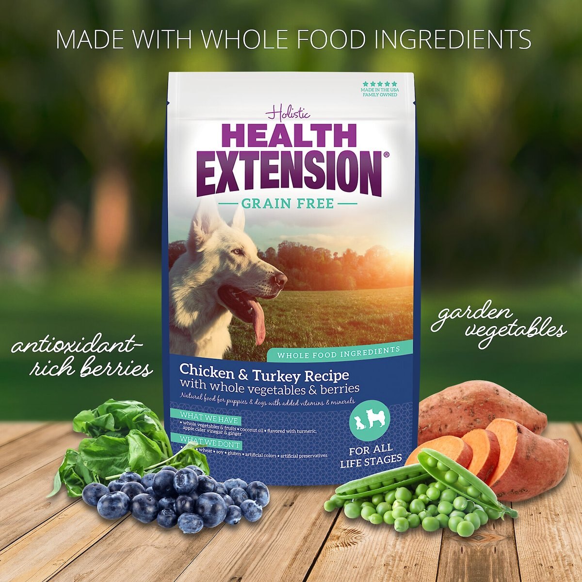 Health Extension Grain-Free Chicken and Turkey Recipe Dry Dog Food