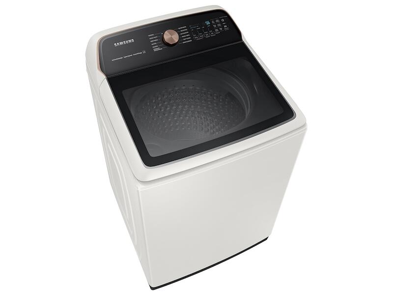 Samsung WA55A7300AE 5.5 Cu. Ft. Extra-Large Capacity Smart Top Load Washer With Super Speed Wash In Ivory