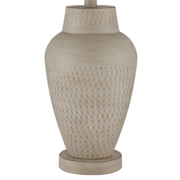 High Beige Hammered Off White Linen Drum Shade For Bedroom Living Room Bedside Nightstand Home