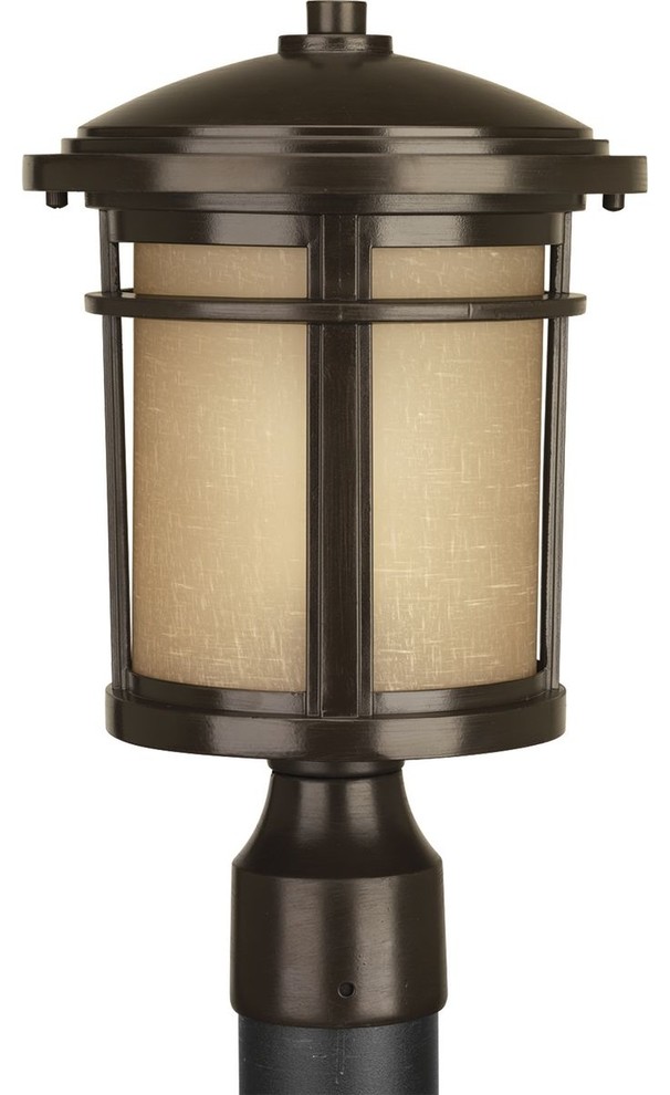 Progress Lighting 1 9W LED Post Lantern   Transitional   Post Lights   by Lighting New York  Houzz