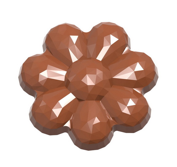 Chocolate World CW1928 Chocolate mould flower face...