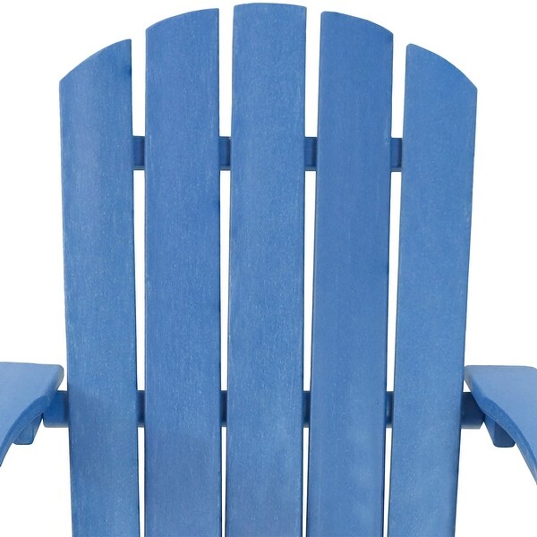 Sunnydaze AllWeather Outdoor Adirondack Chair with Drink Holder