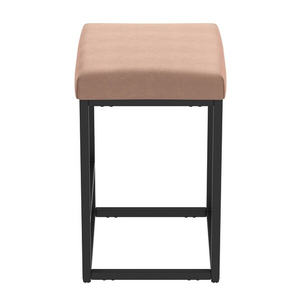 Modern Set of 2 Backless Bar Stools