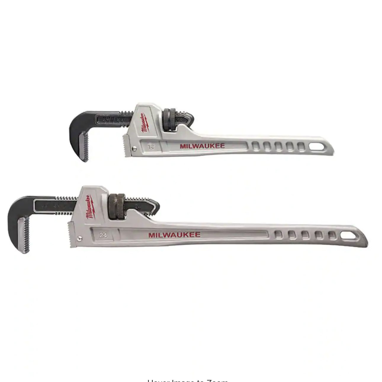 Milwaukee 14 in. and 24 in. Aluminum Pipe Wrench Set (2-Tool)