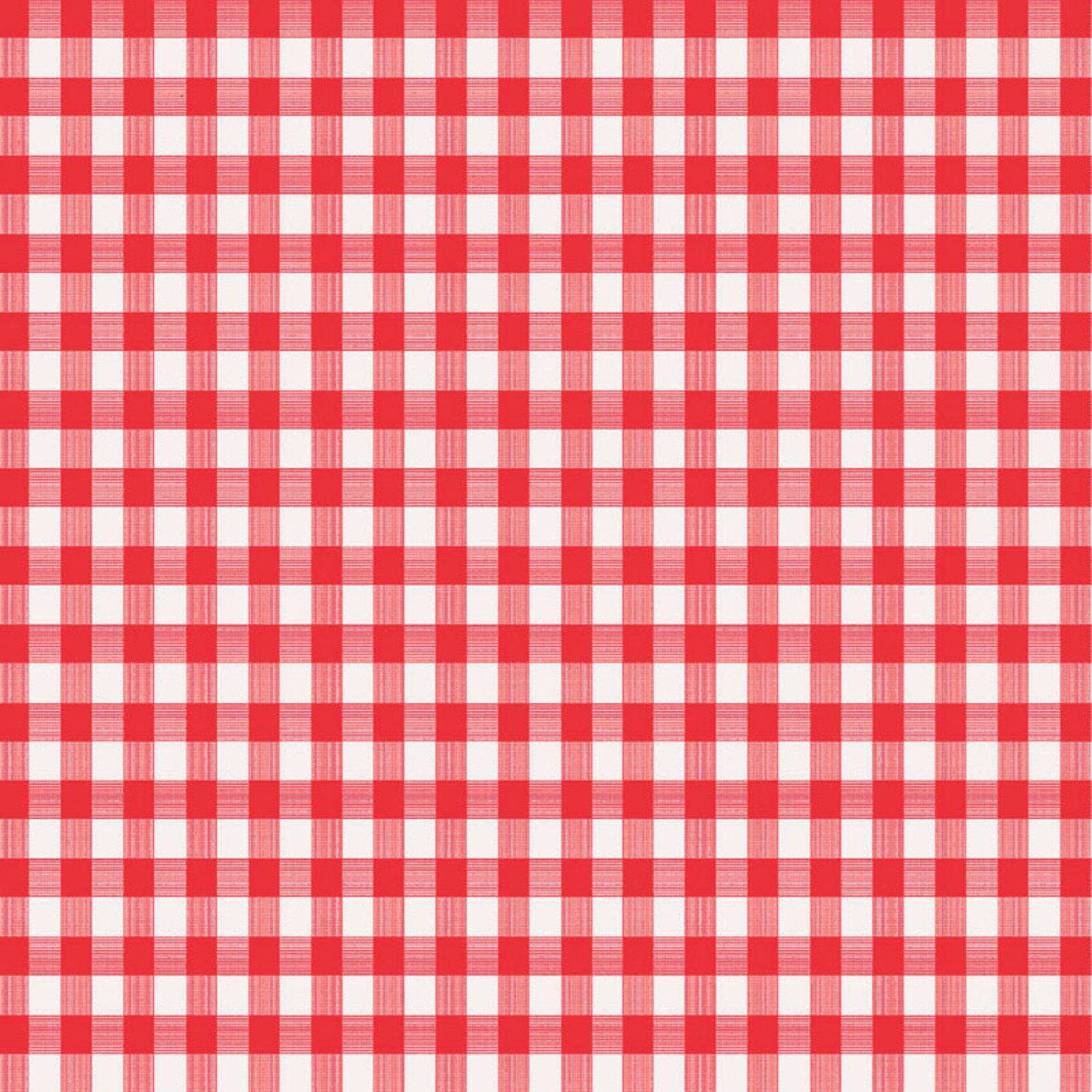 Magic Cover Red/White Checkered Vinyl Disposable Tablecloth 90 in. L X 52 in. W