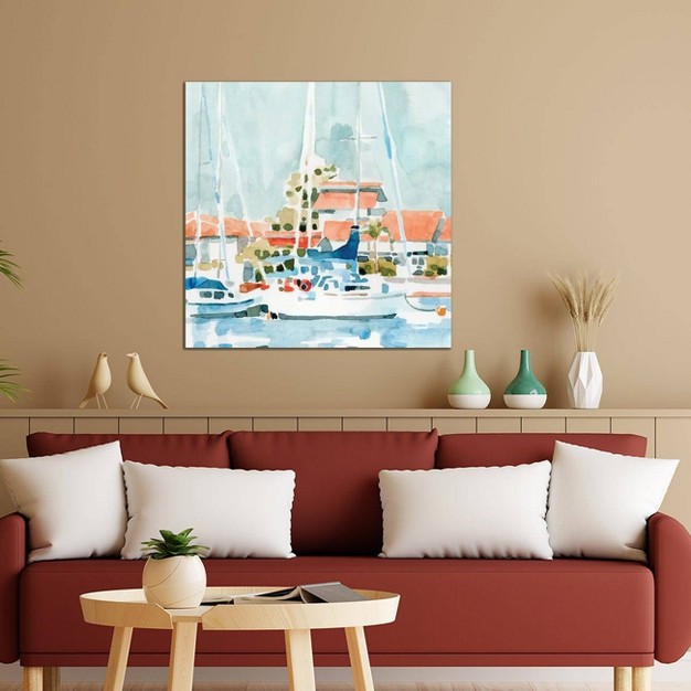 Beach Town Summer I By Emma Caroline Unframed Wall Canvas Icanvas