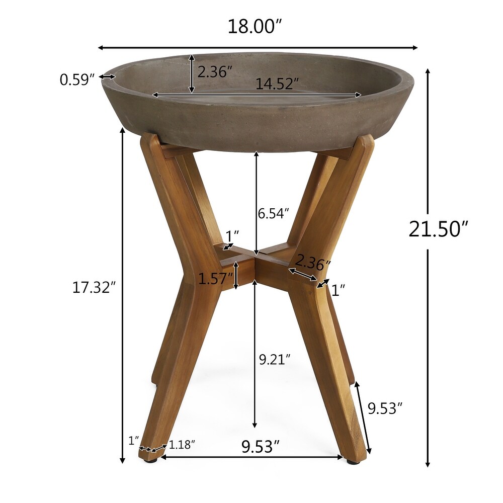 Yukon Outdoor Side Table by Christopher Knight Home