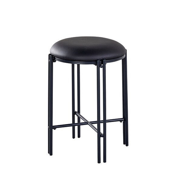 Carbon Loft Marco Backless Round Counter Stool - Set of 2