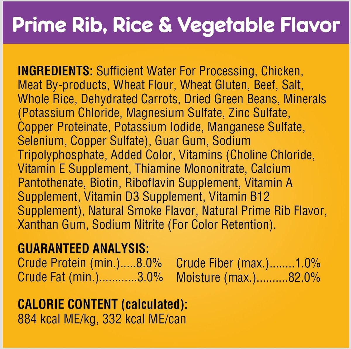 Pedigree Choice Cuts in Gravy Prime Rib， Rice and Vegetable Flavor and Roasted Chicken Adult Canned Wet Dog Food Variety Pack， 13.2 oz， case of 12