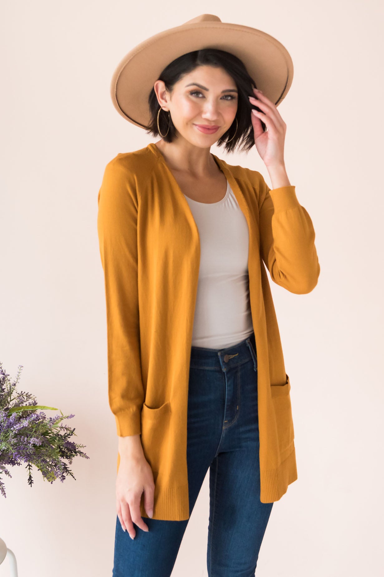 Keep Me Stylish Modest Front Pocket Cardigan