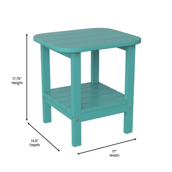 Commercial Grade AllWeather Adirondack Style Patio Side Table