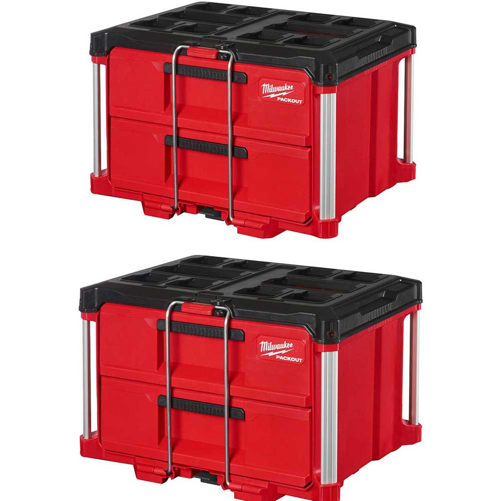 Milwaukee PACKOUT Drawers Tool Box 2 Drawer Bundle 48-22-8442X2 from Milwaukee