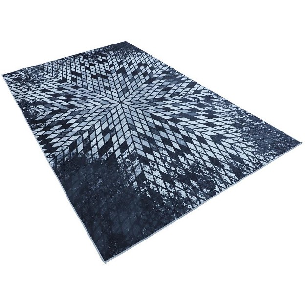 Walk On Me Faux Cowhide Astral Sequence Loomed Area Rug