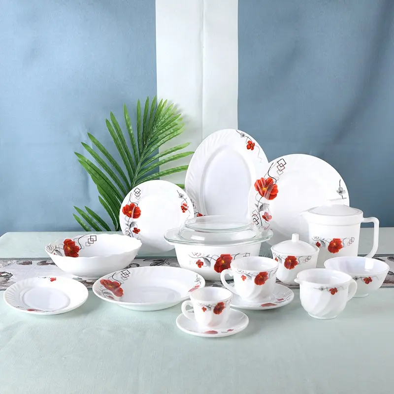 58pcs deluxe ceramic tableware set