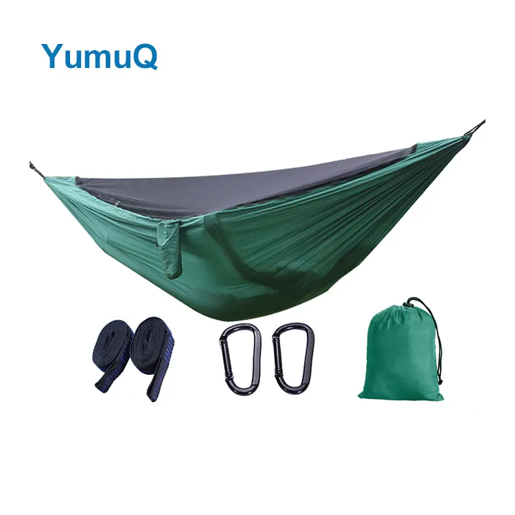 YumuQ Folding Portable Mesh Camping Hanging With Mosquito Cradle Netting Camping Hammock Tent