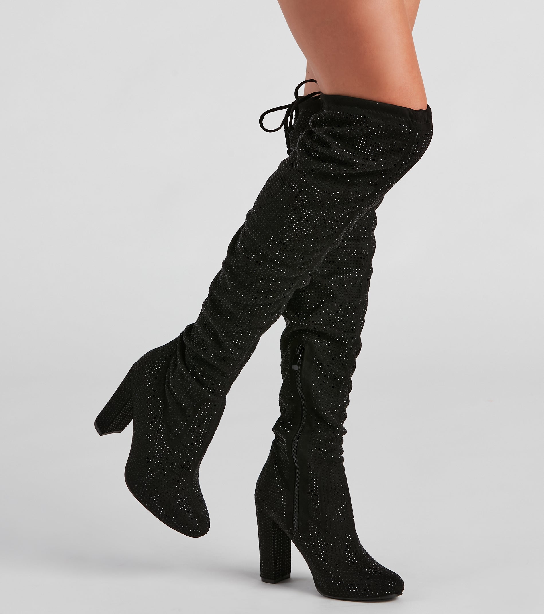 Be Dazzled Rhine Over The Knee Boots