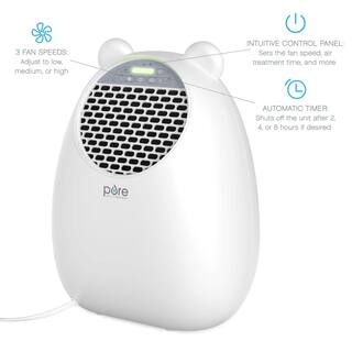 Pure Enrichment Air Purifier for Kids Rooms - Bear - White PEAIRBER-RT