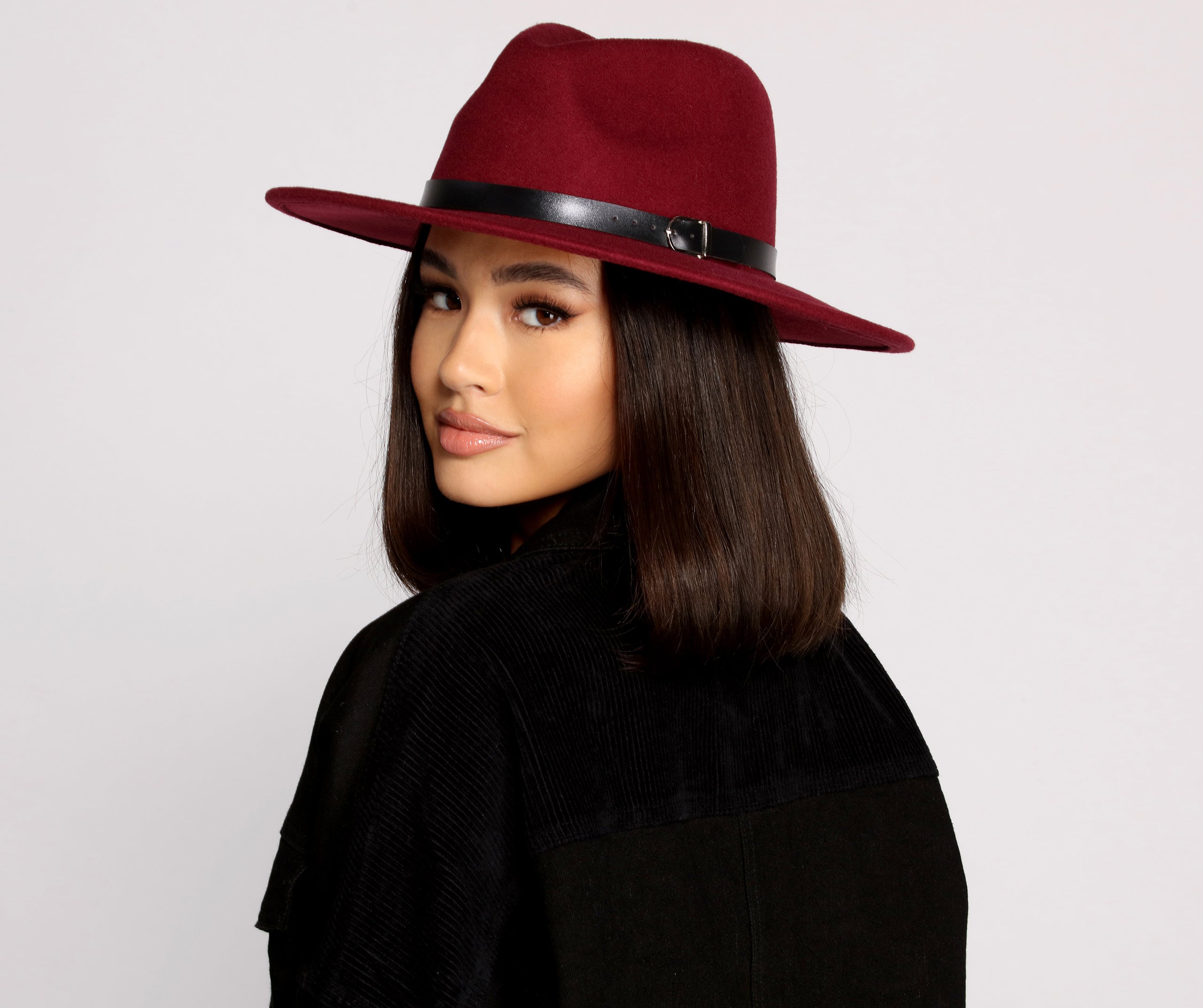 Looks Can Slay Faux Wool Panama Hat