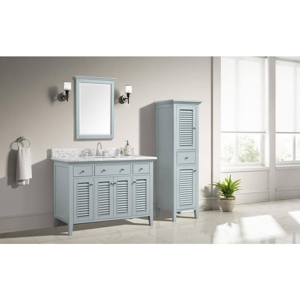 Home Decorators Collection Fallworth 48 in. W x 21-12 in. D Bathroom Vanity Cabinet Only in Light Green 19115-V48-LG