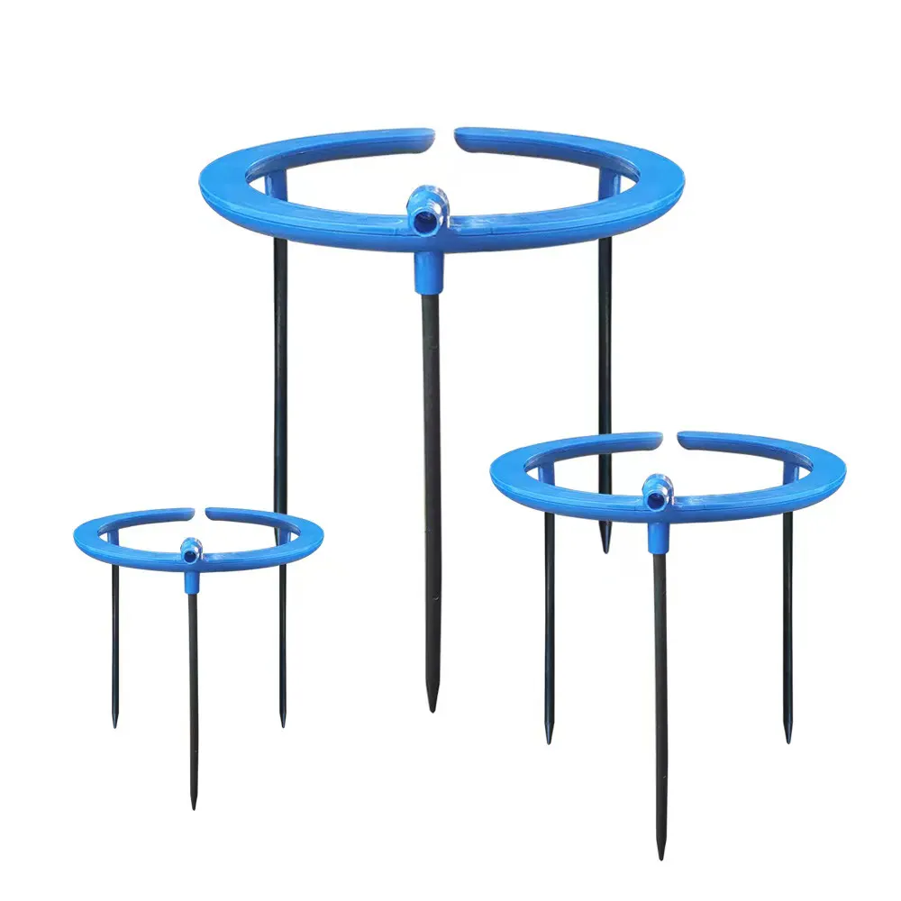 Plastic Hydroponic Water Distributor Flow Drip Irrigation Ring With 3 Removable Stands