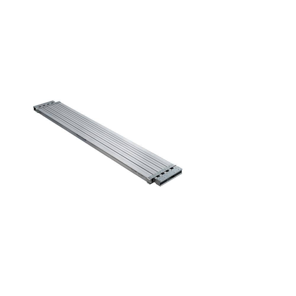 Werner 8 ft. - 13 ft. Aluminum Extension Plank with 250 lb. Load Capacity PA208