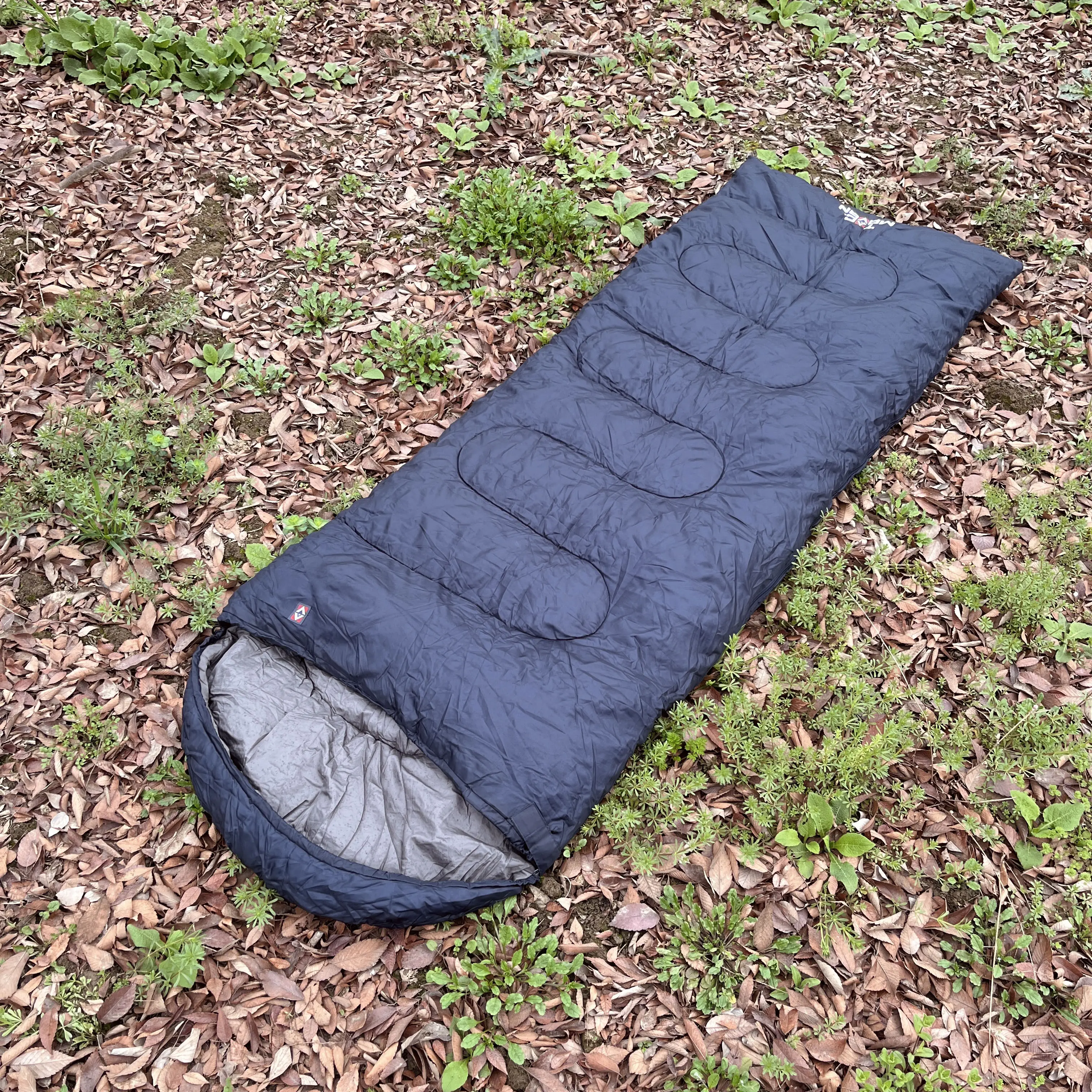 Warm Cool Weather Lightweight Waterproof Envelop Summer Sleeping Bag with hood seasonal for Outdoor Camping Backpacking Hiking