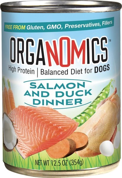 OrgaNOMics Salmon and Duck Dinner Grain-Free Pate Wet Dog Food