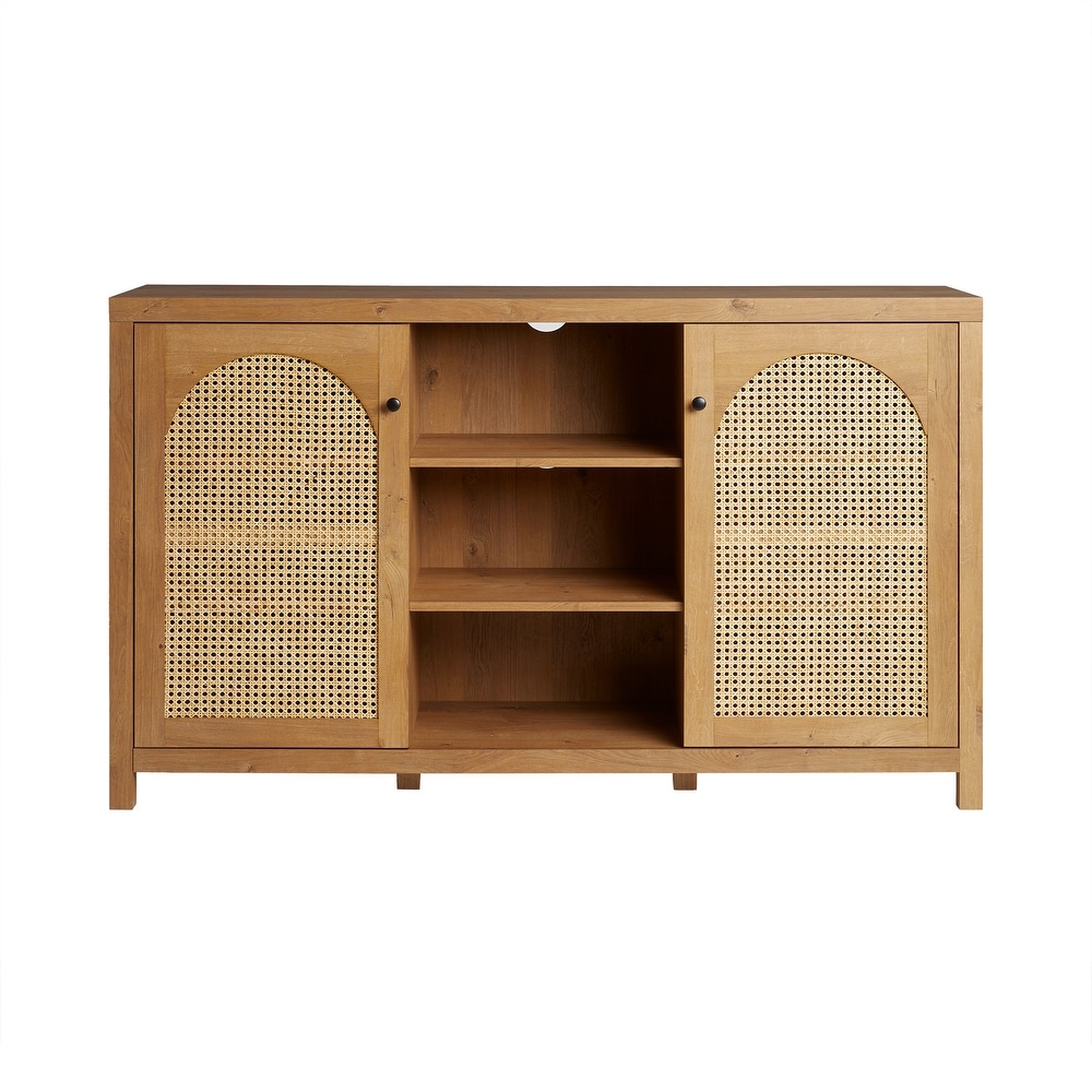 Middlebrook Designs 2 Door 58 inch Sideboard with Arched Rattan Panels