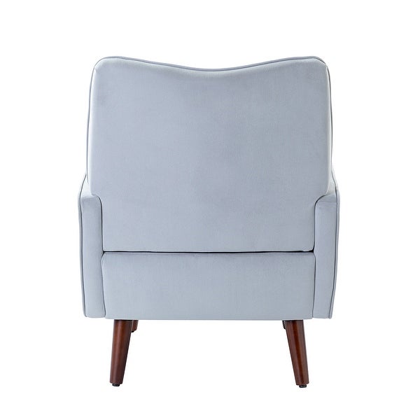 Epirus Upholstered Accent Armchair with Button Tufted Back by HULALA HOME