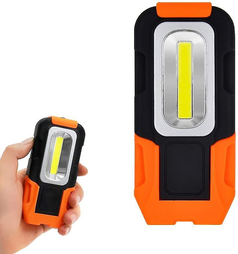 Enuotek 3w Cob Led Pocket Torch Portable Portable Magnetic Battery Light With Magnetic Base And Hook 3x Aaa Batteries Not Included Pack Of 1 By Enuote