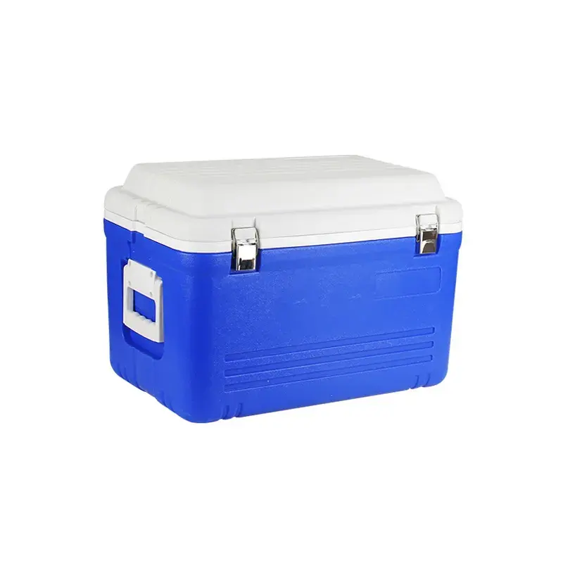 Original factory supply outdoor portable dual use PE PP EPS 38L car cooler box for BBQ camping hiking traveling fishing