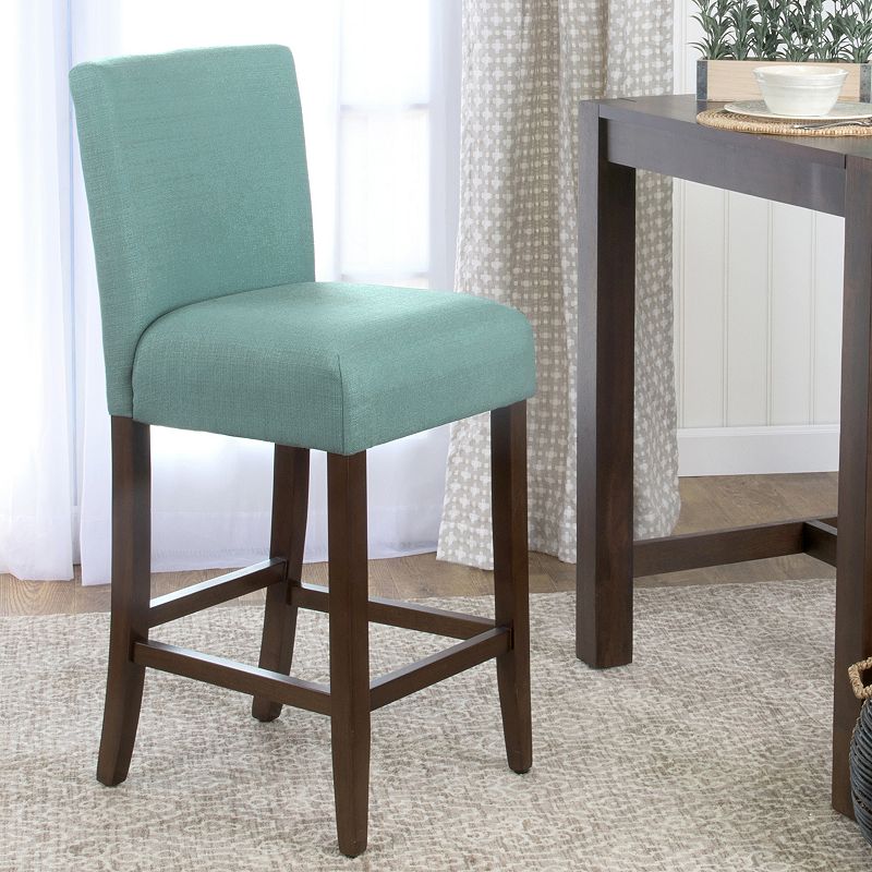 HomePop Upholstered Armless Bar Stool