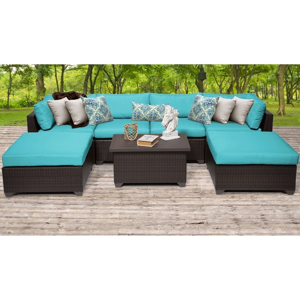 Belle 7 Piece Outdoor Wicker Patio Furniture Set 07b